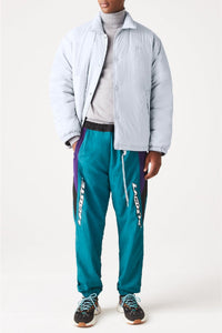 Zipped jacket with logo - Silver Chiné