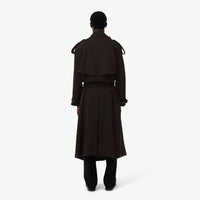 Trench coat ceinturé en laine - Buffle