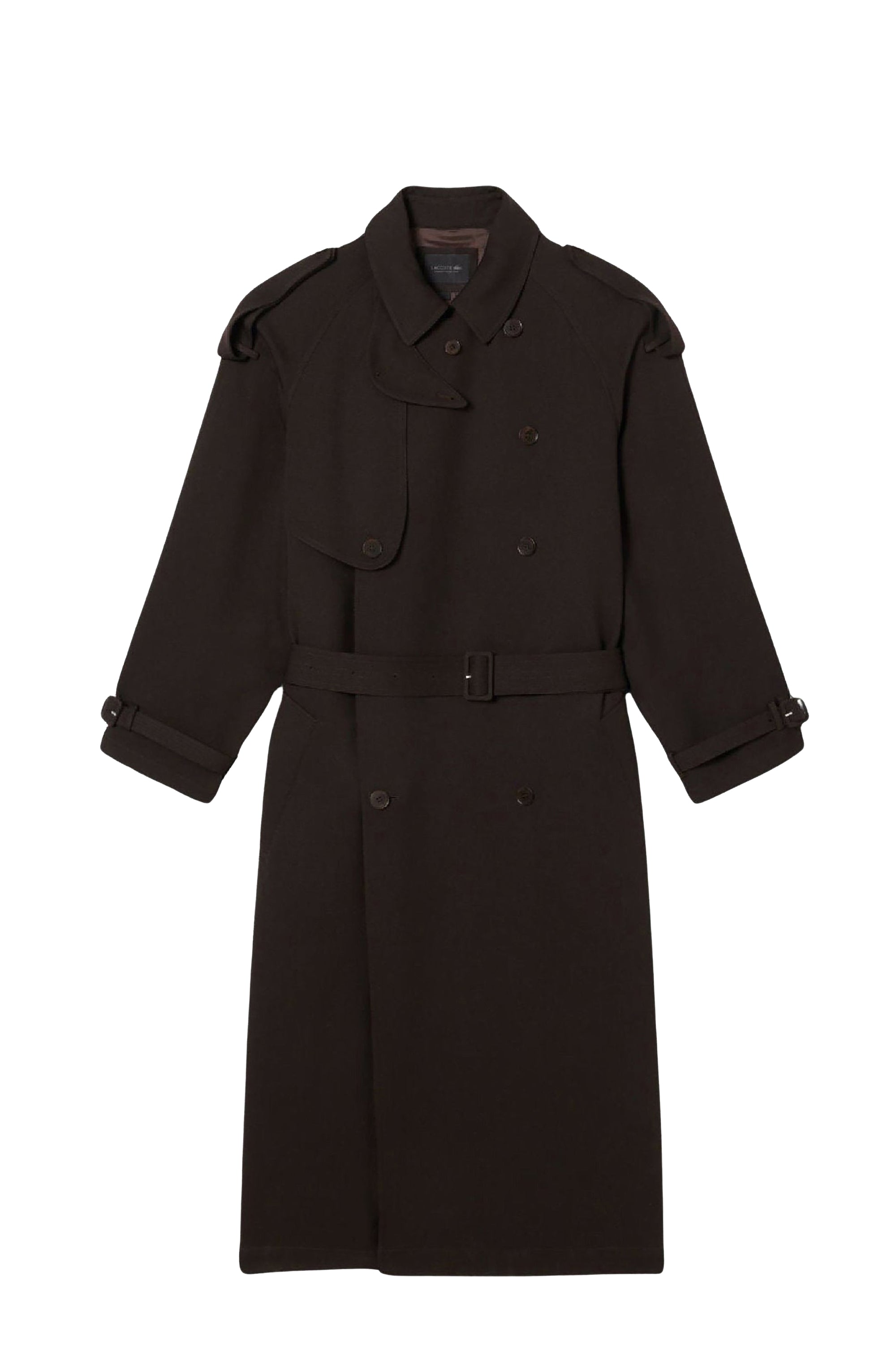 Trench coat ceinturé en laine - Buffle