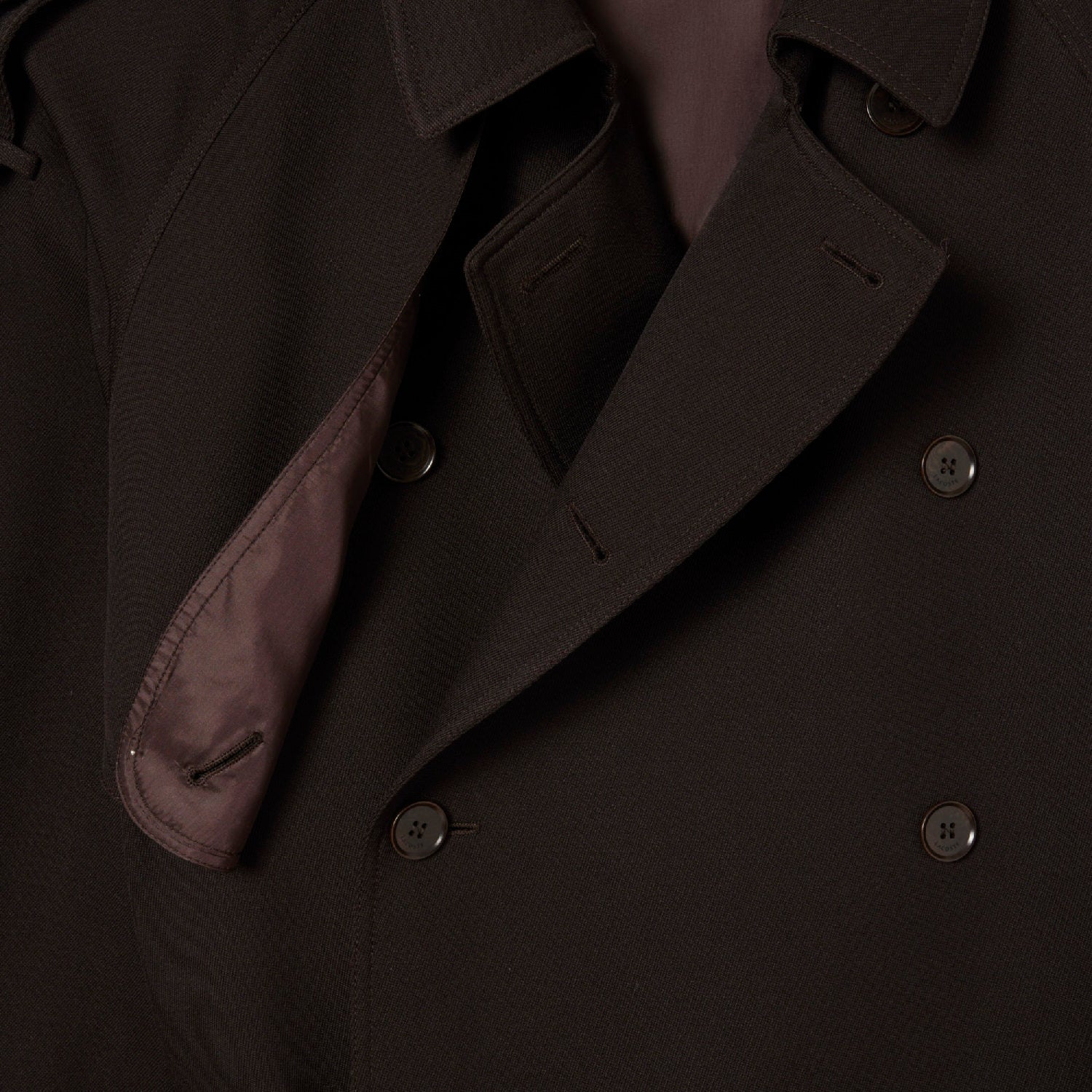 Trench coat ceinturé en laine - Buffle