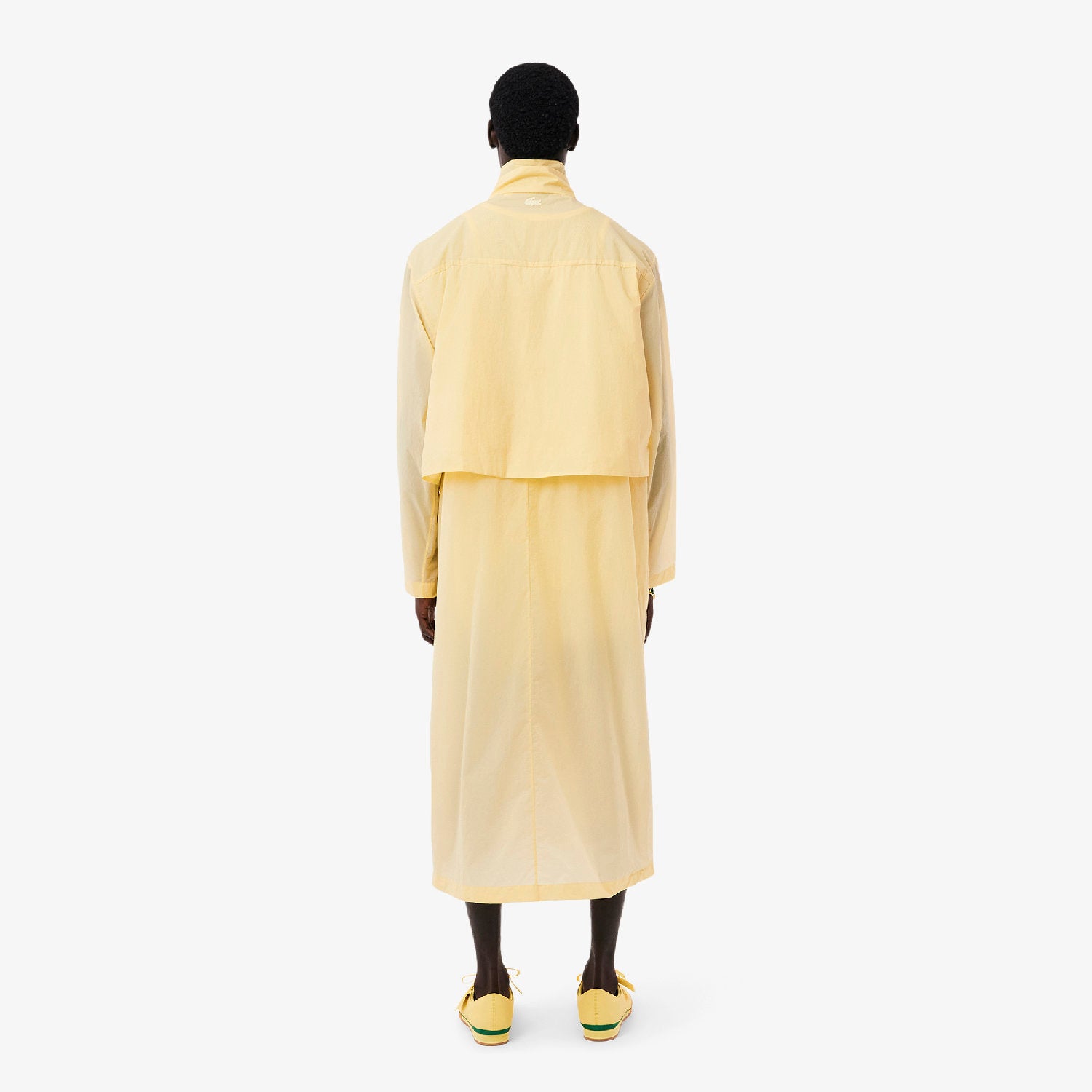 Parka longue boutonnée - Poudre