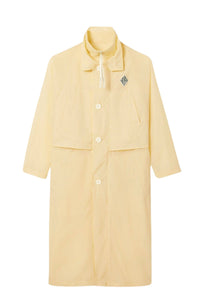 Parka longue boutonnée - Poudre