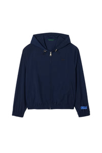 Veste à capuche en laine - Marine