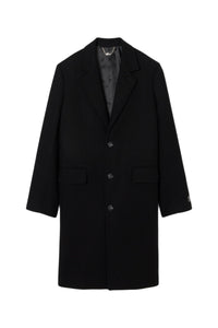 Manteau Chesterfield en laine - Noir