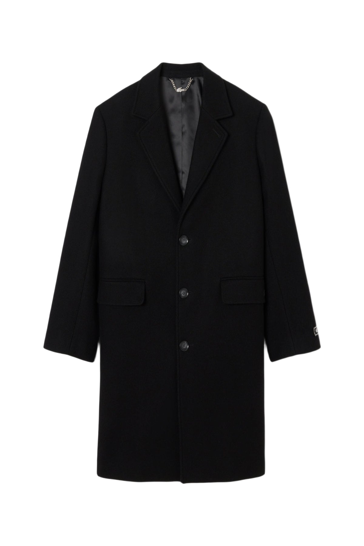 Manteau Chesterfield en laine - Noir