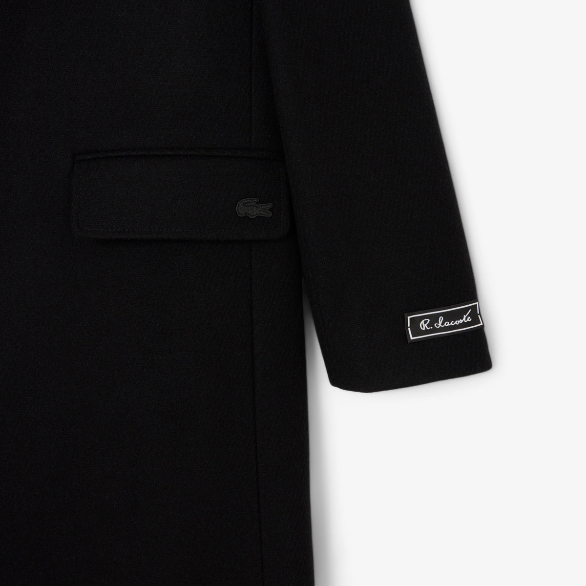 Manteau Chesterfield en laine - Noir