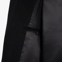 Manteau Chesterfield en laine - Noir