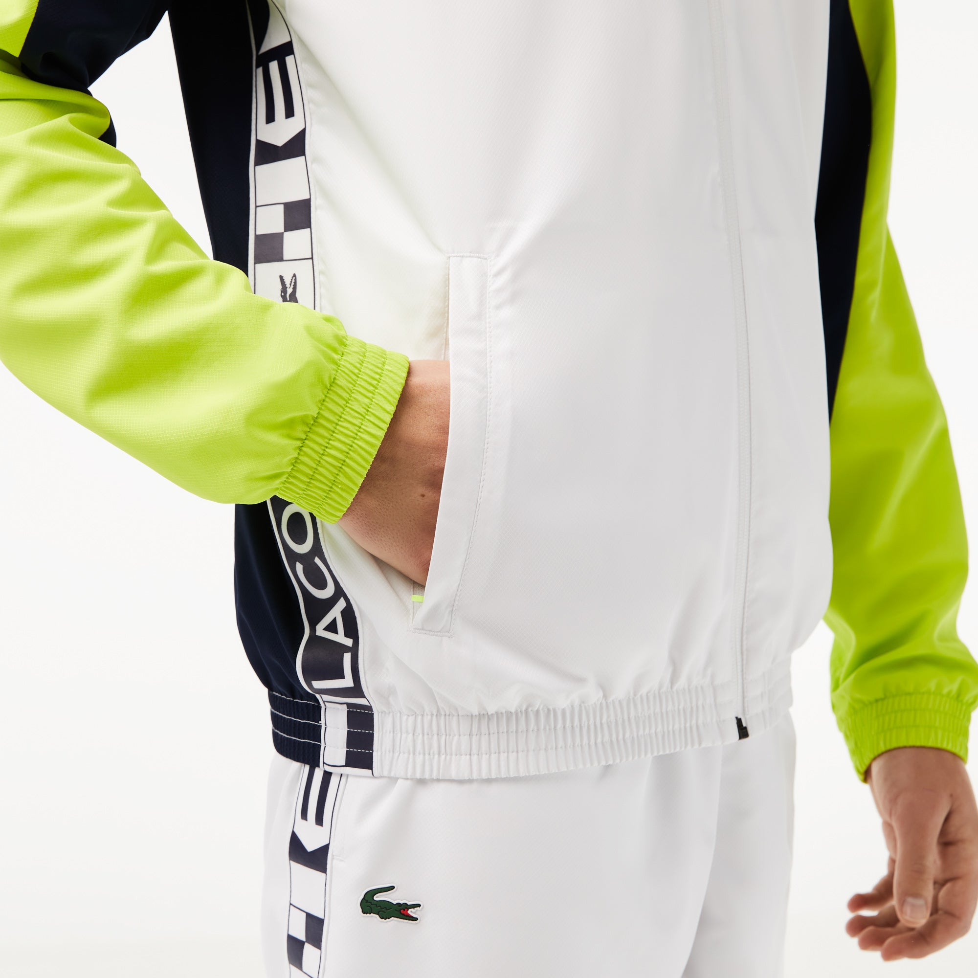 Blouson - Blanc & Marine-Lime