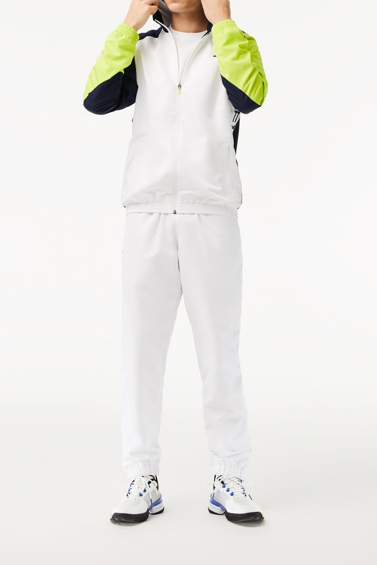Tennis Sport Jacket - White & Navy