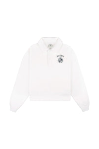 Polo BH Crest Soft à manches longues - White