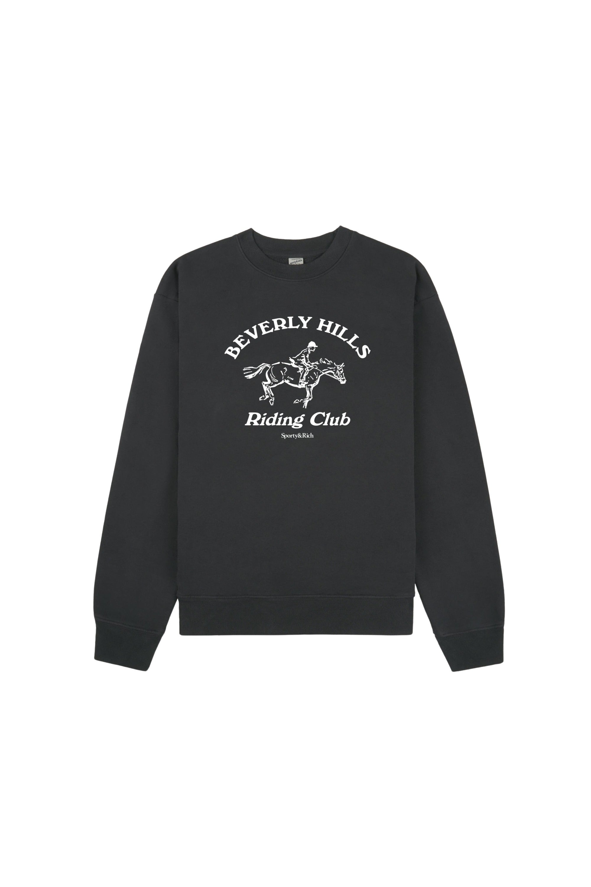 BH Riding Club Crewneck - Faded Black & White