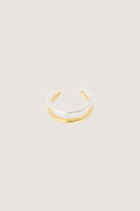 ARGENT/GOLD _ Bague Zweig - Argent & gold