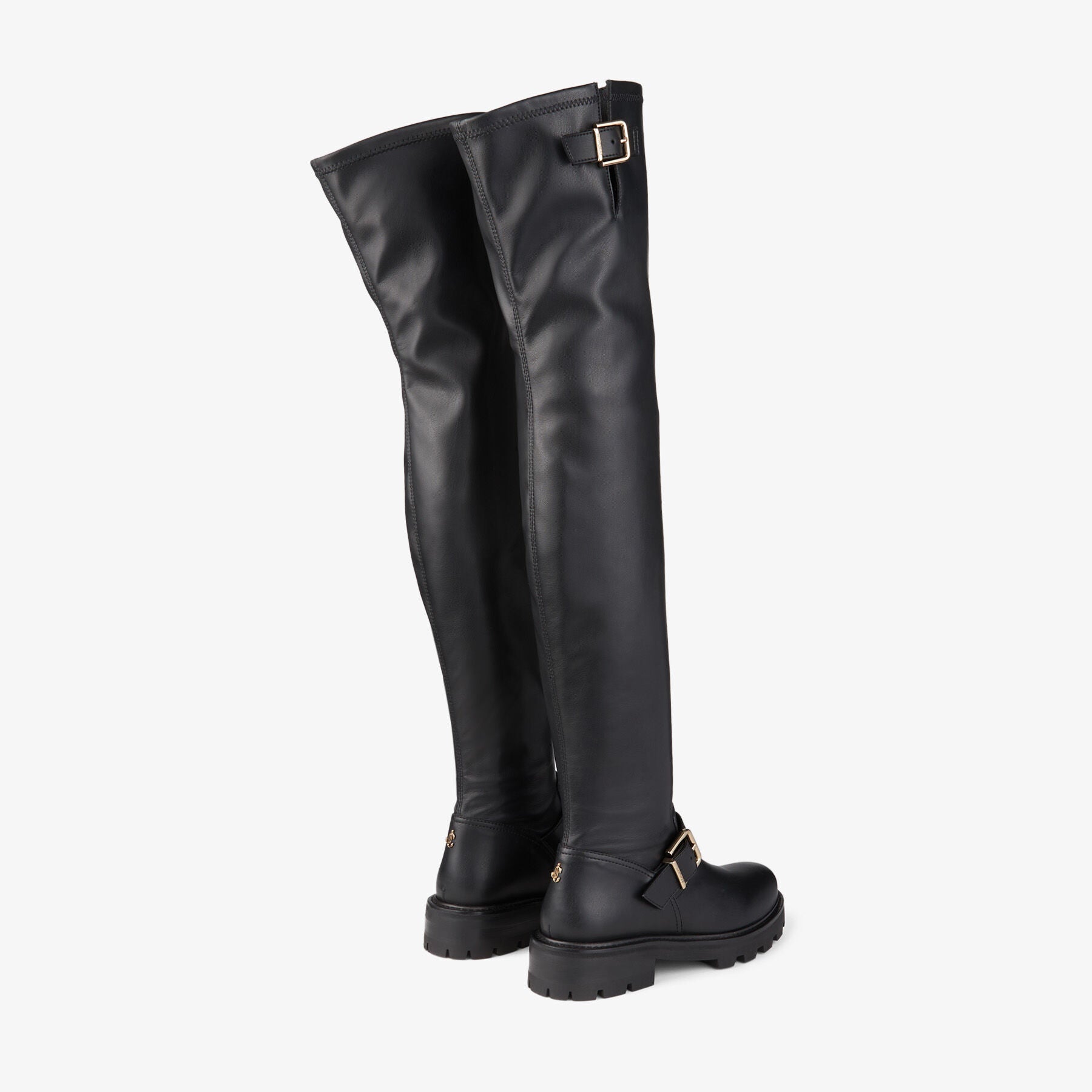 Bottines Biker mi-hautes - Black