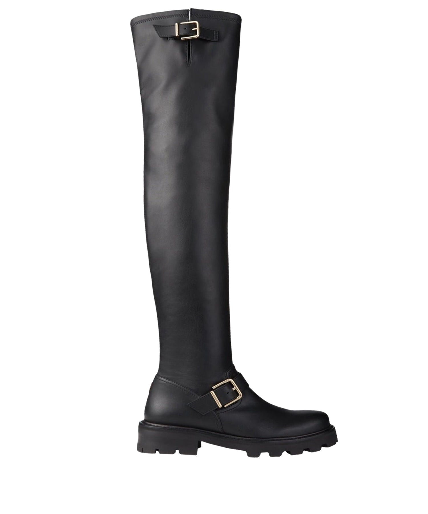 Bottines Biker mi-hautes - Black