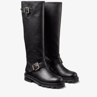 Bottes Biker en cuir - Black