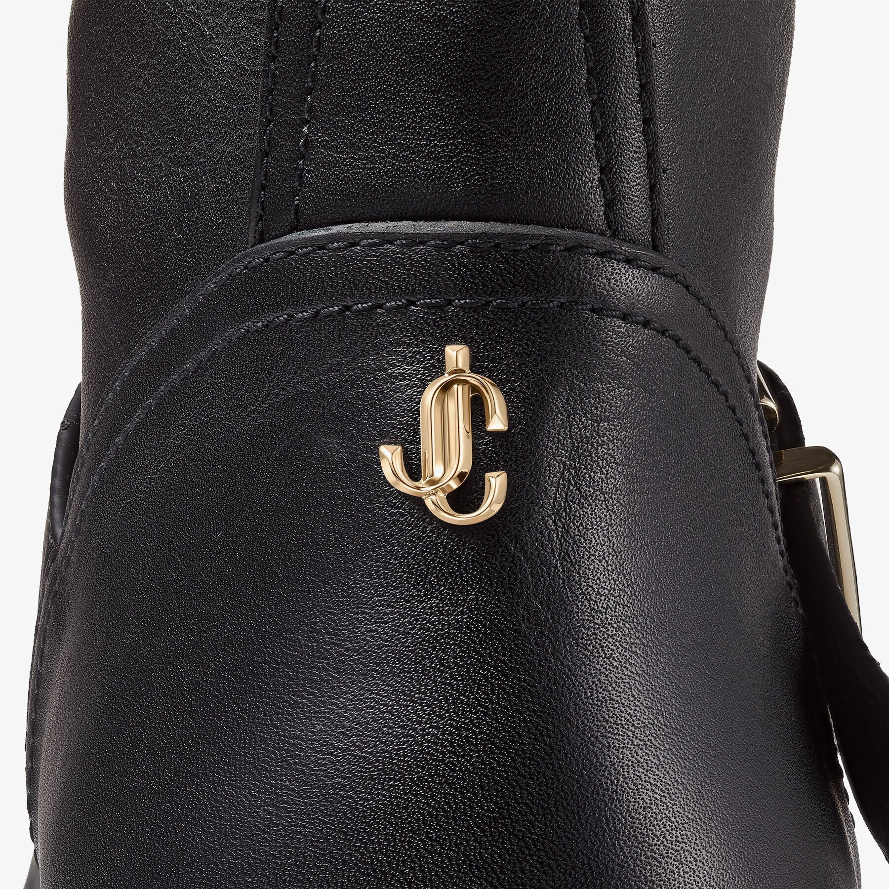 Bottes Biker en cuir - Black