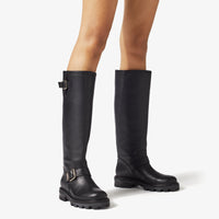 Bottes Biker en cuir - Black