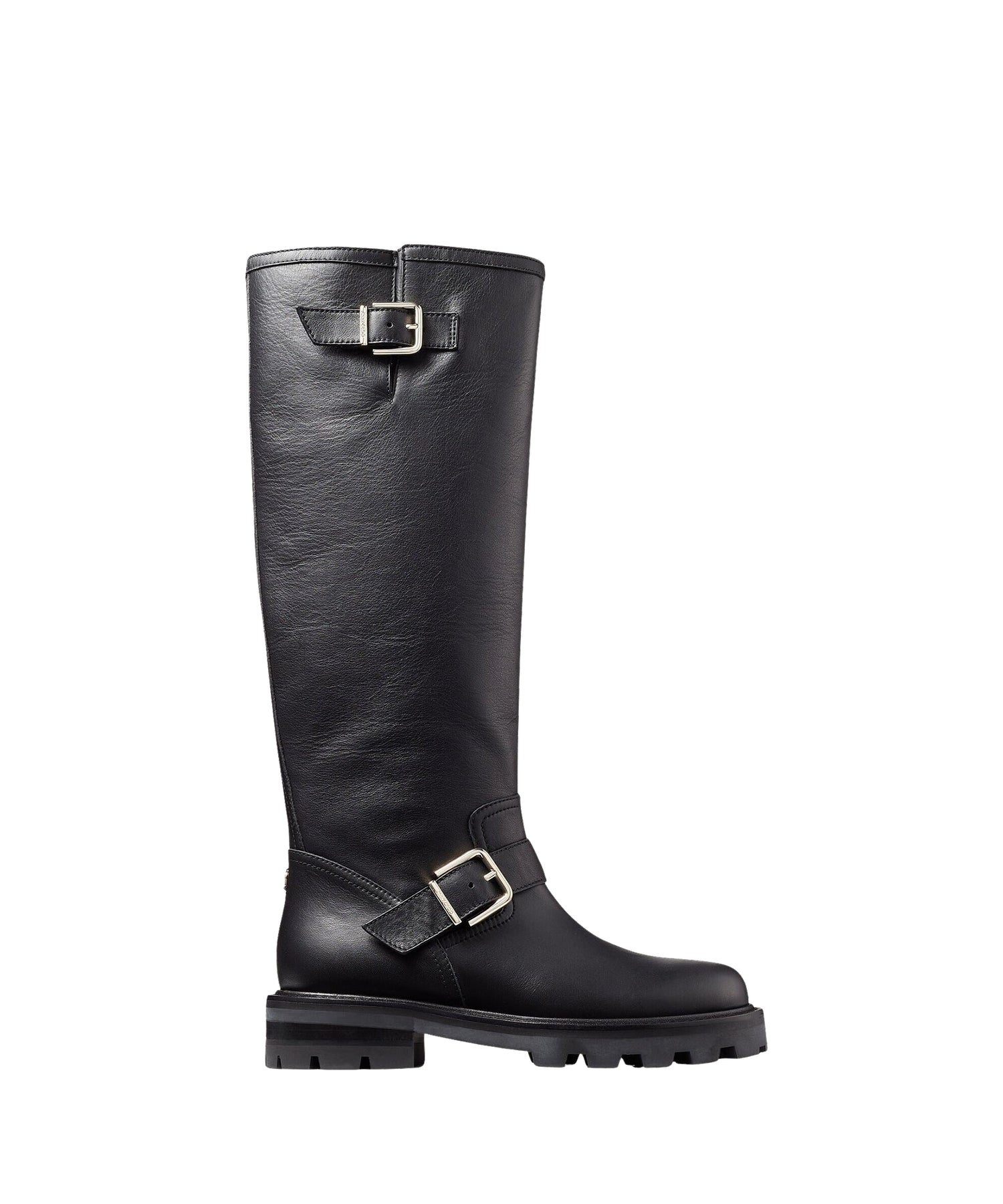 Bottes Biker en cuir - Black
