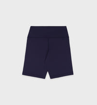 Short cycliste à surpiqûres - Navy