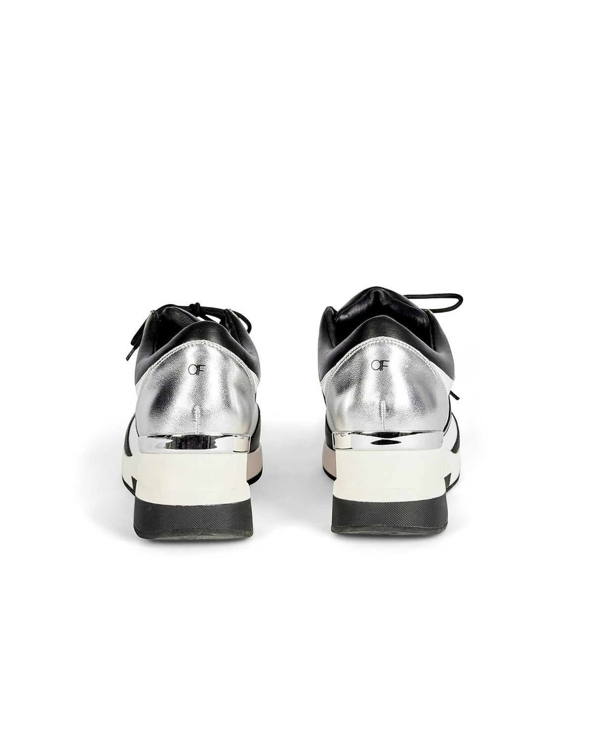 Sneakers Bill-Bw à plateforme en cuir - Black & White