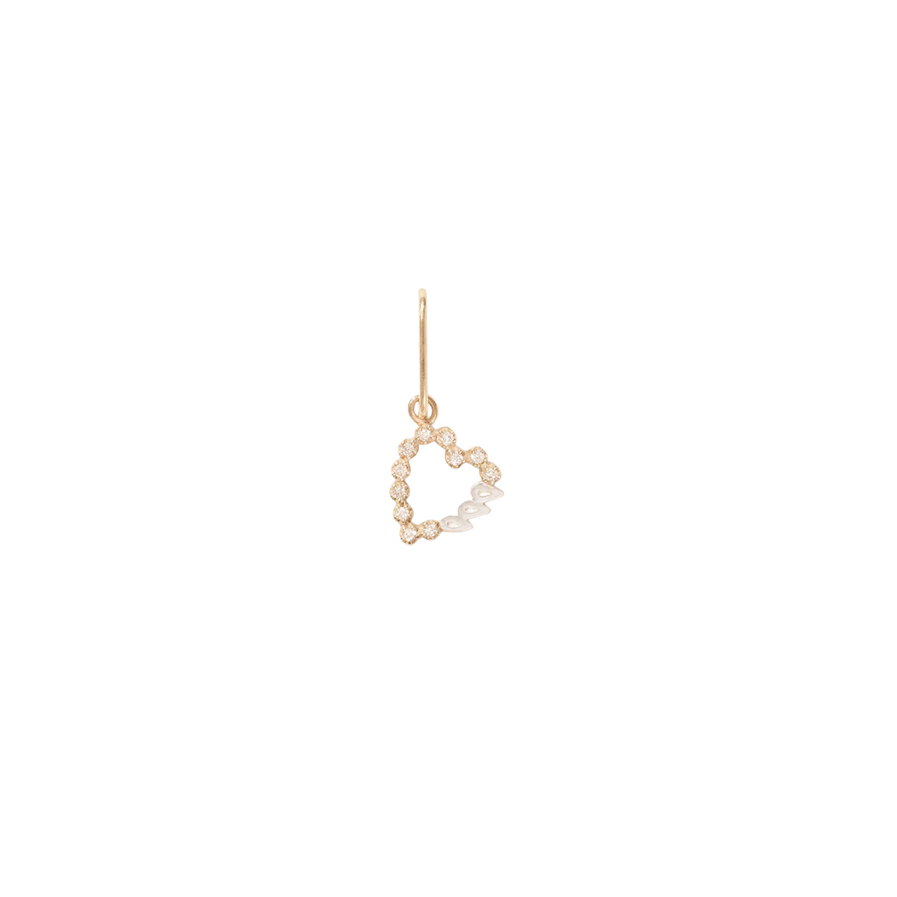 Pendentif Billie en or jaune et argent avec diamant - Or jaune & Diamant
