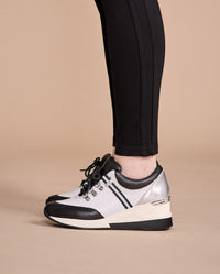 Sneakers Bill-Bw à plateforme en cuir - Black & White