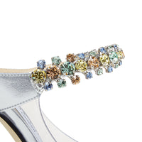 Mules Bing plexi 100 à cristaux - Clear & Multi