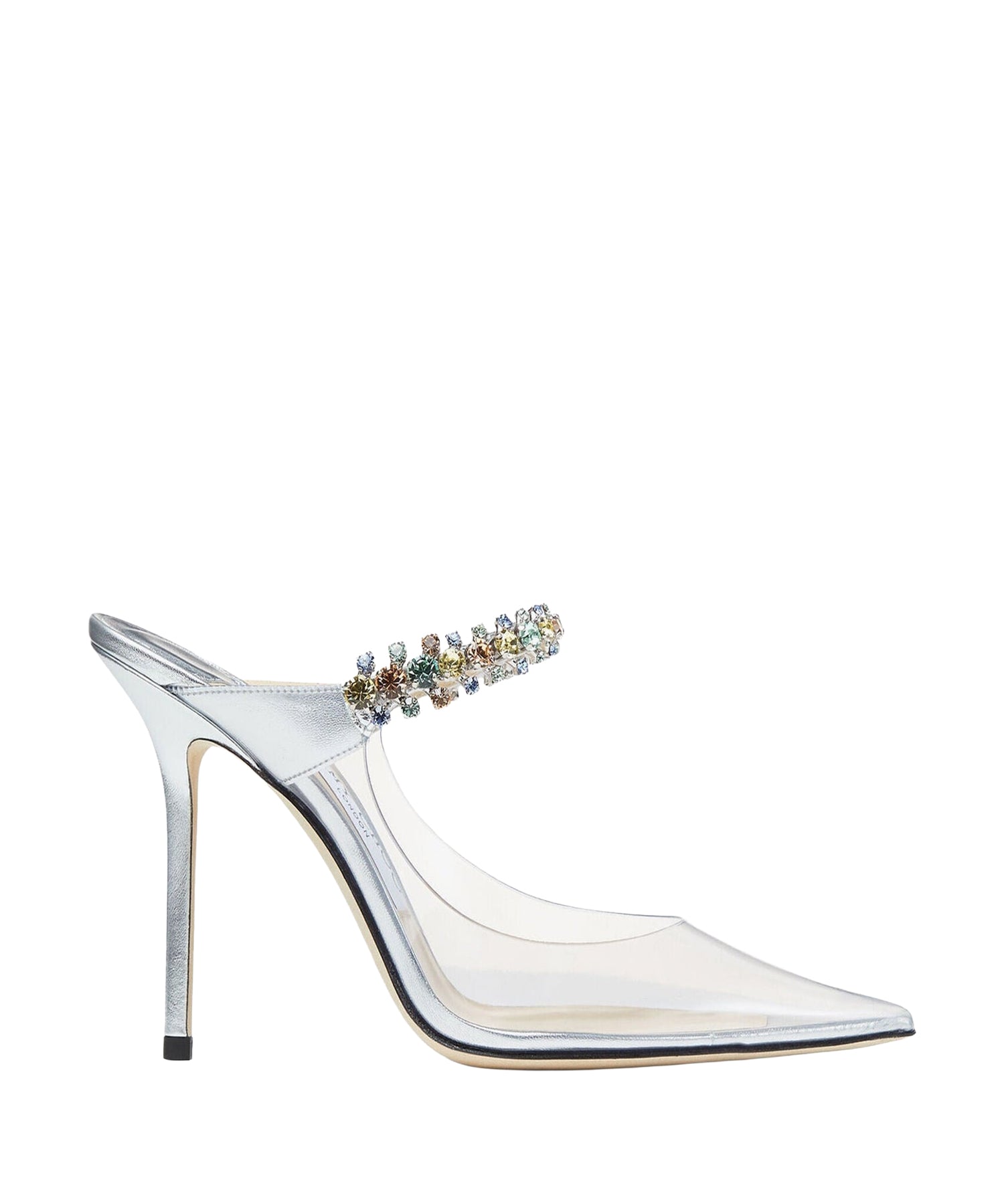 Mules Bing plexi 100 à cristaux - Clear & Multi