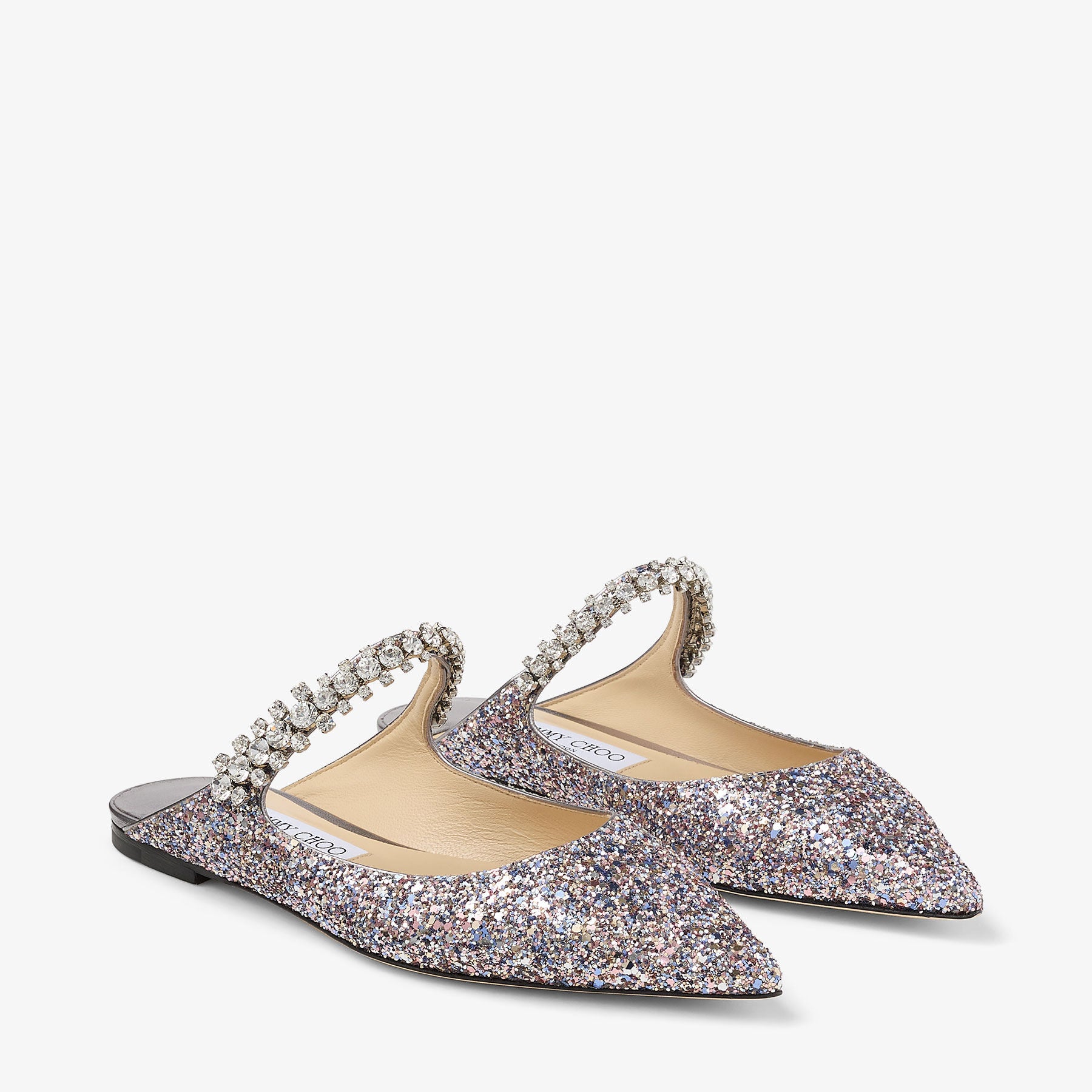Mules Bing plates à cristaux et paillettes - Sprinkle Mix