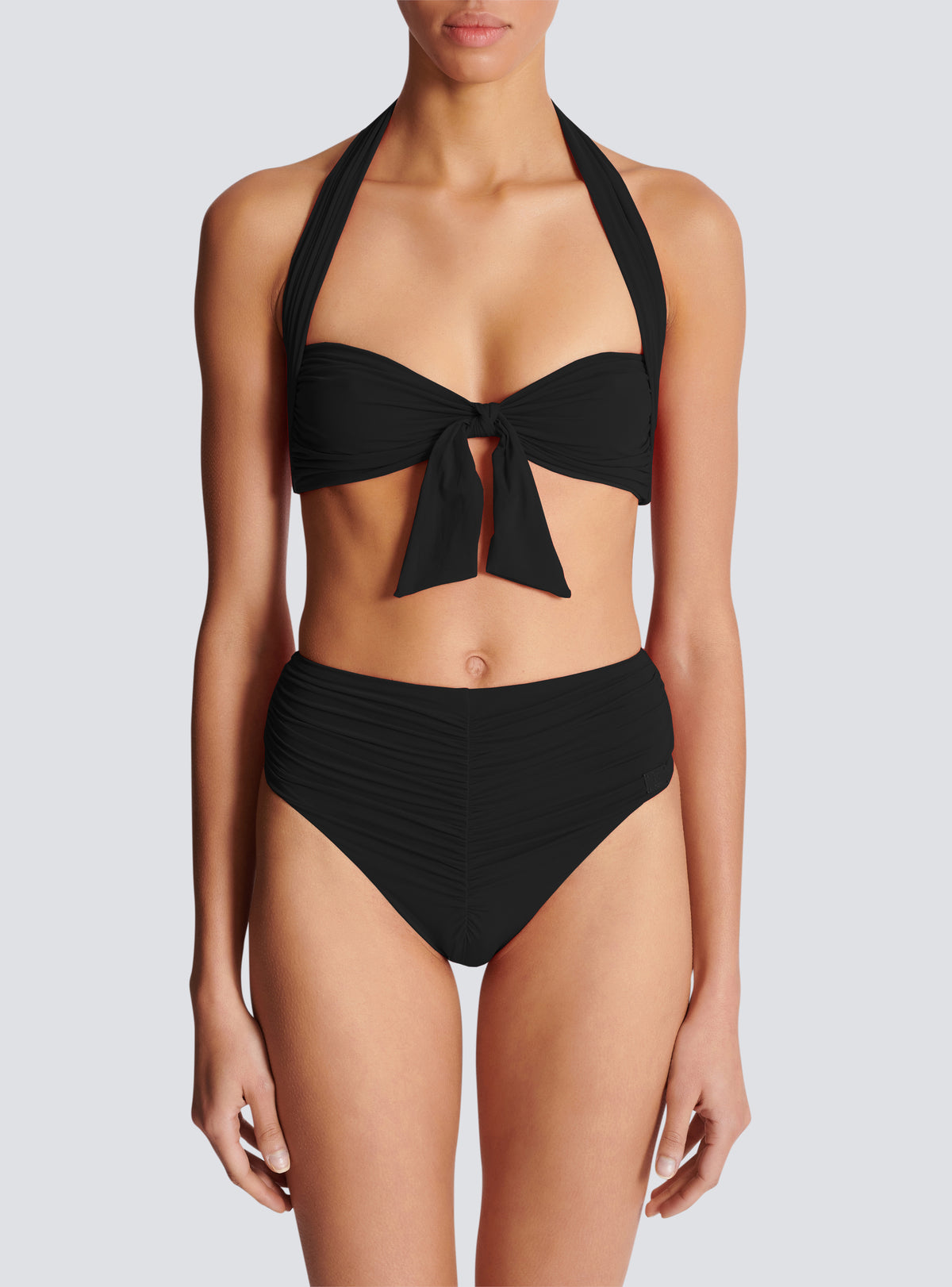 Maillot de bain deux pièces uni - Noir