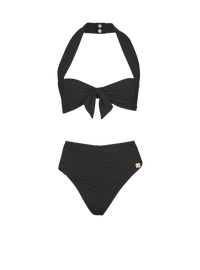 Maillot de bain deux pièces uni - Noir