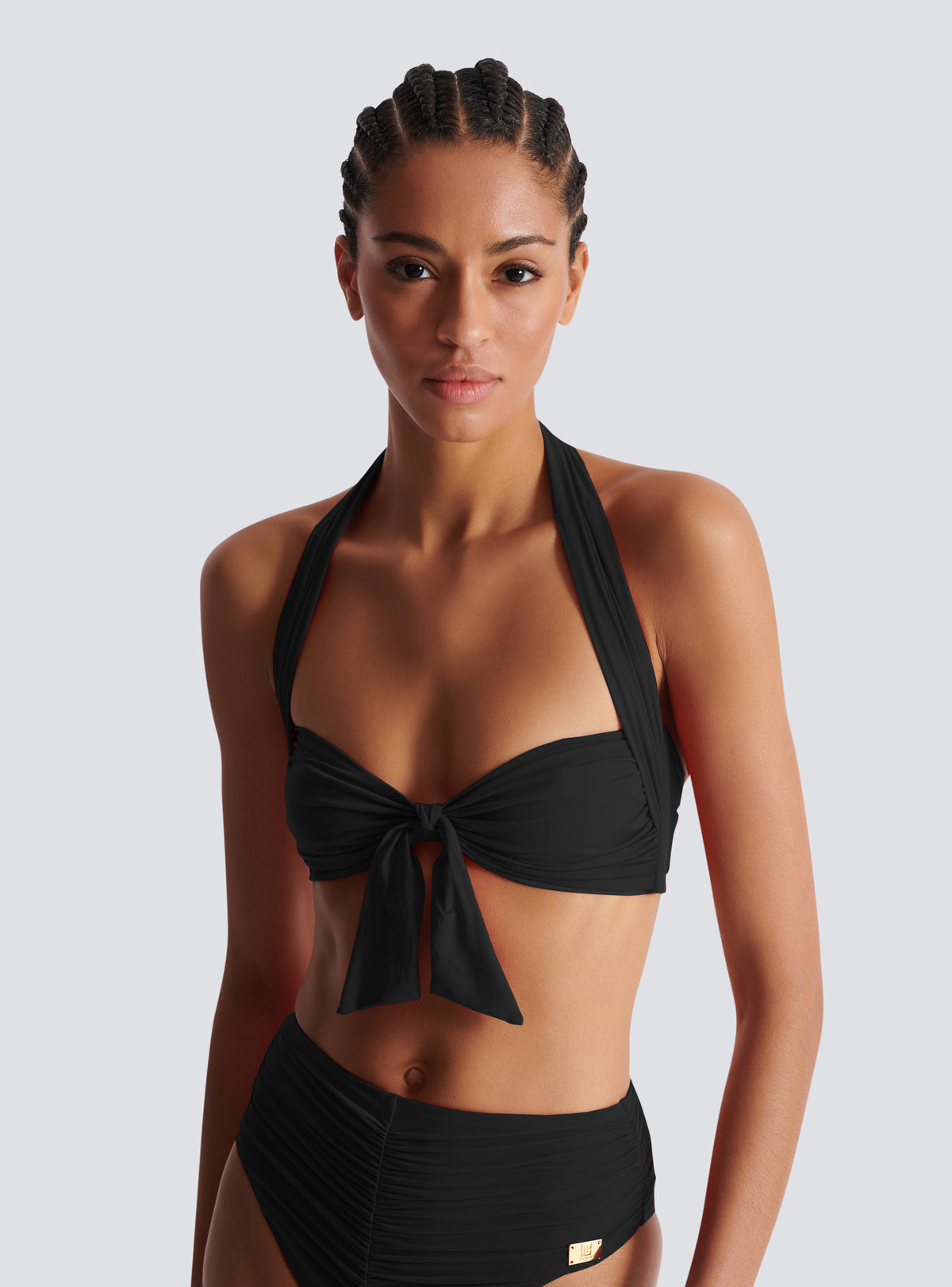 Maillot de bain deux pièces uni - Noir