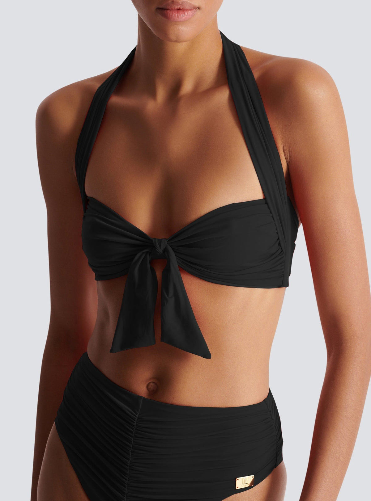 Maillot de bain deux pièces uni - Noir