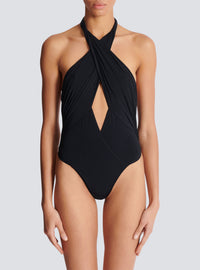 Maillot de bain une pièce uni - Noir
