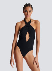 Maillot de bain une pièce uni - Noir