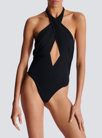 Maillot de bain une pièce uni - Noir