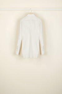 Blouse drapée en soie - Perle