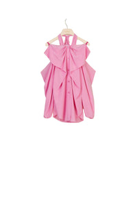 Silk off-the-shoulder blouse - Pivoine