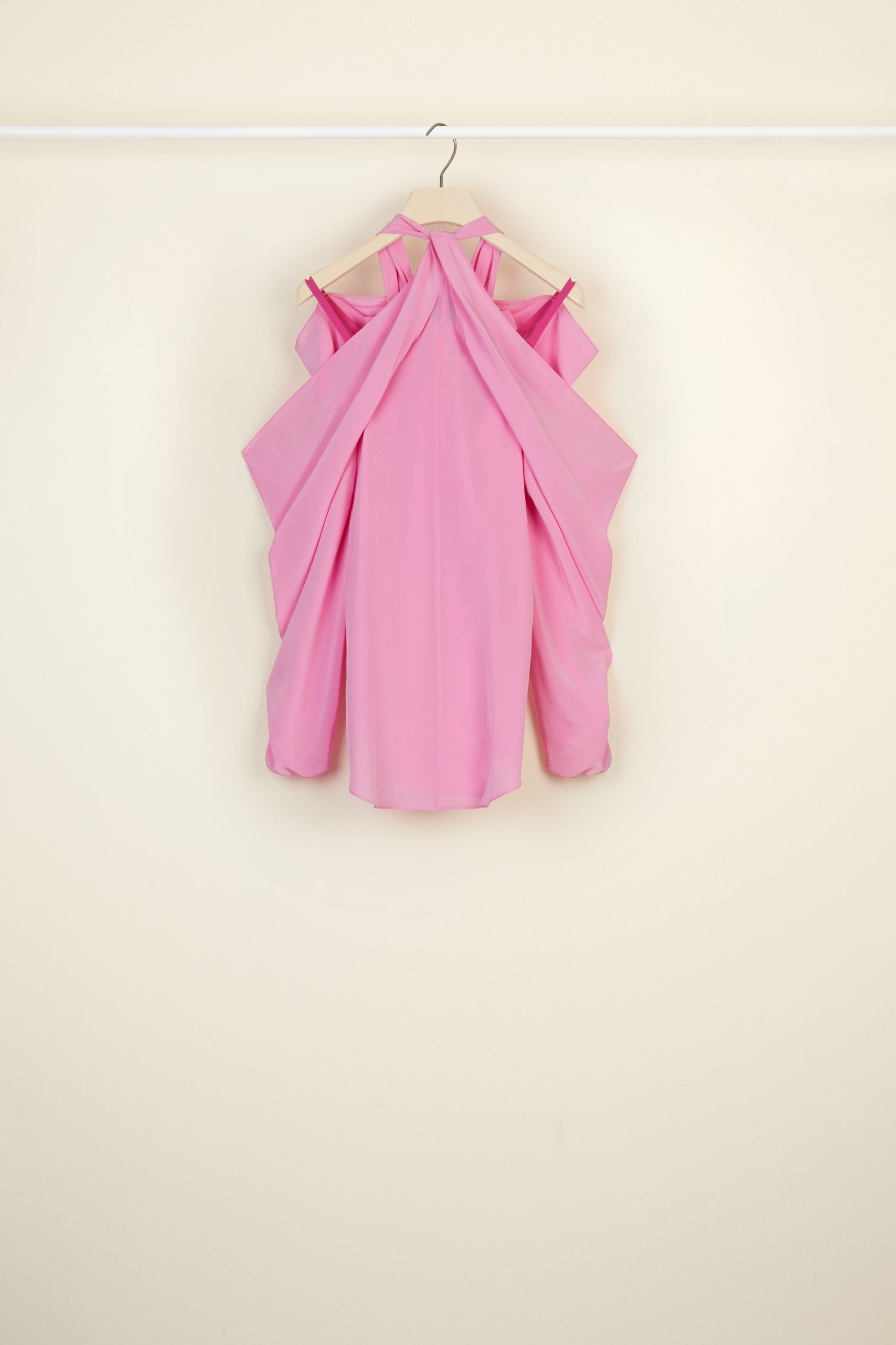Silk off-the-shoulder blouse - Pivoine