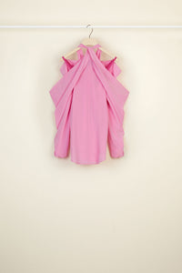 Blouse en soie à épaules dénudées - Pivoine