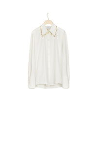 Chemise en coton avec ex-votos - Crème