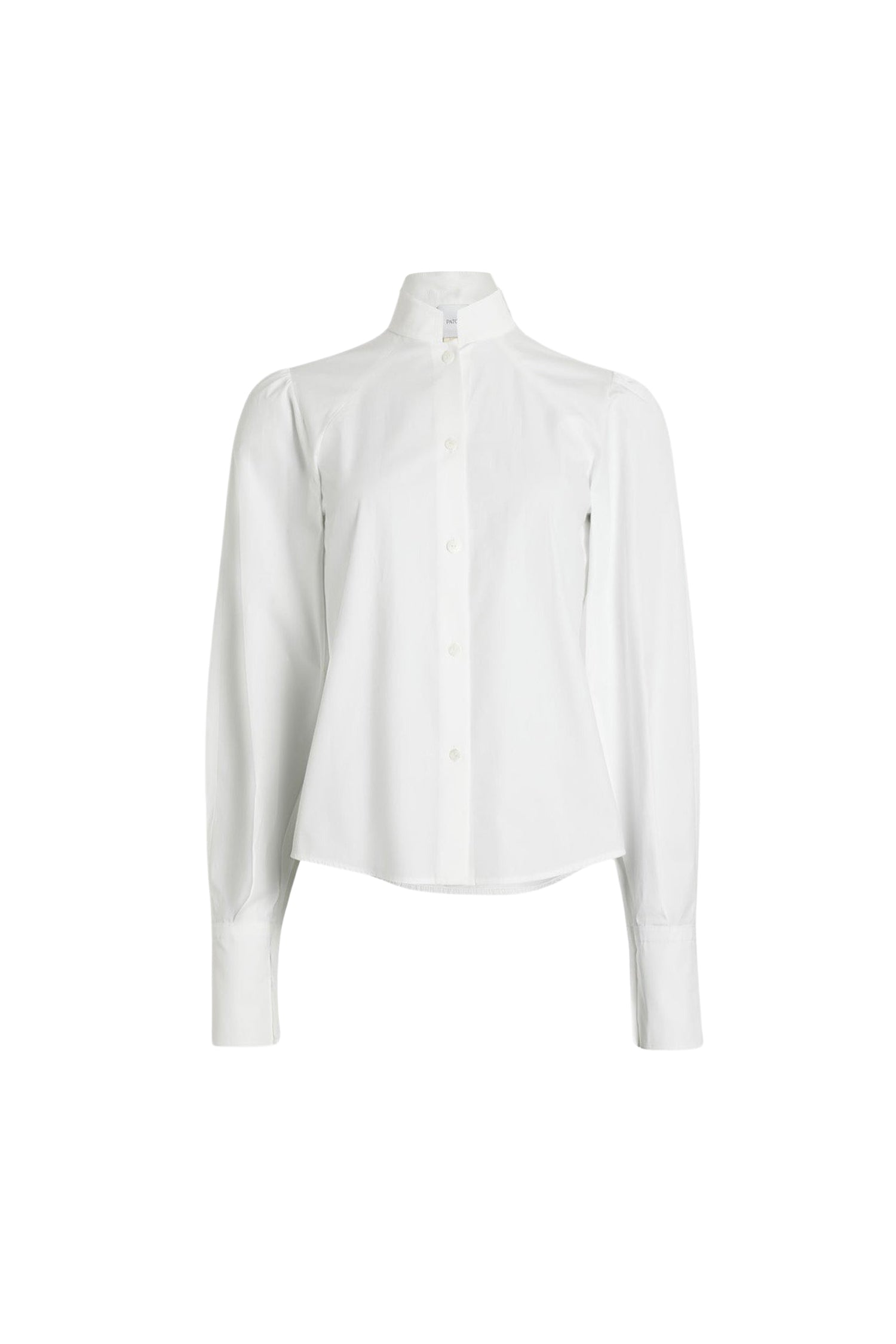 Chemise à col lavallière en coton - Blanc