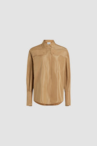 Chemise safari en faille recyclée