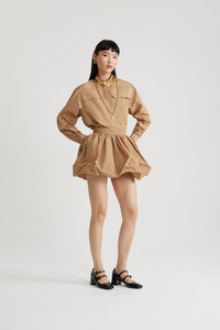 Chemise safari en faille recyclée
