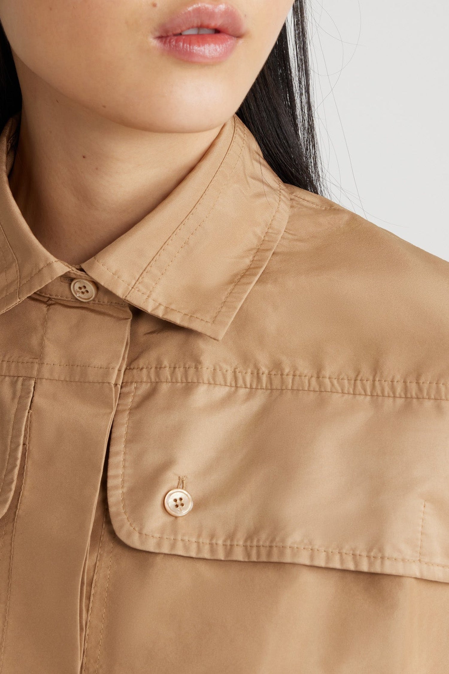 Chemise safari en faille recyclée
