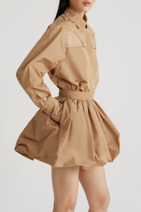 Chemise safari en faille recyclée
