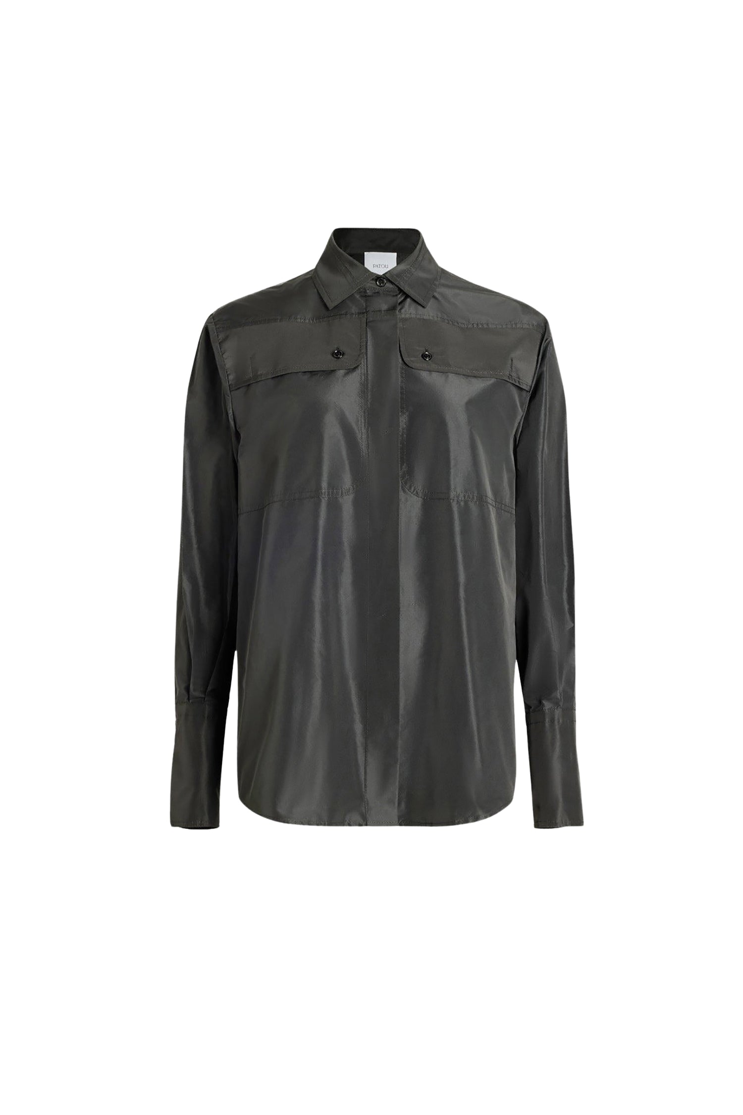 Chemise safari en faille - Noir