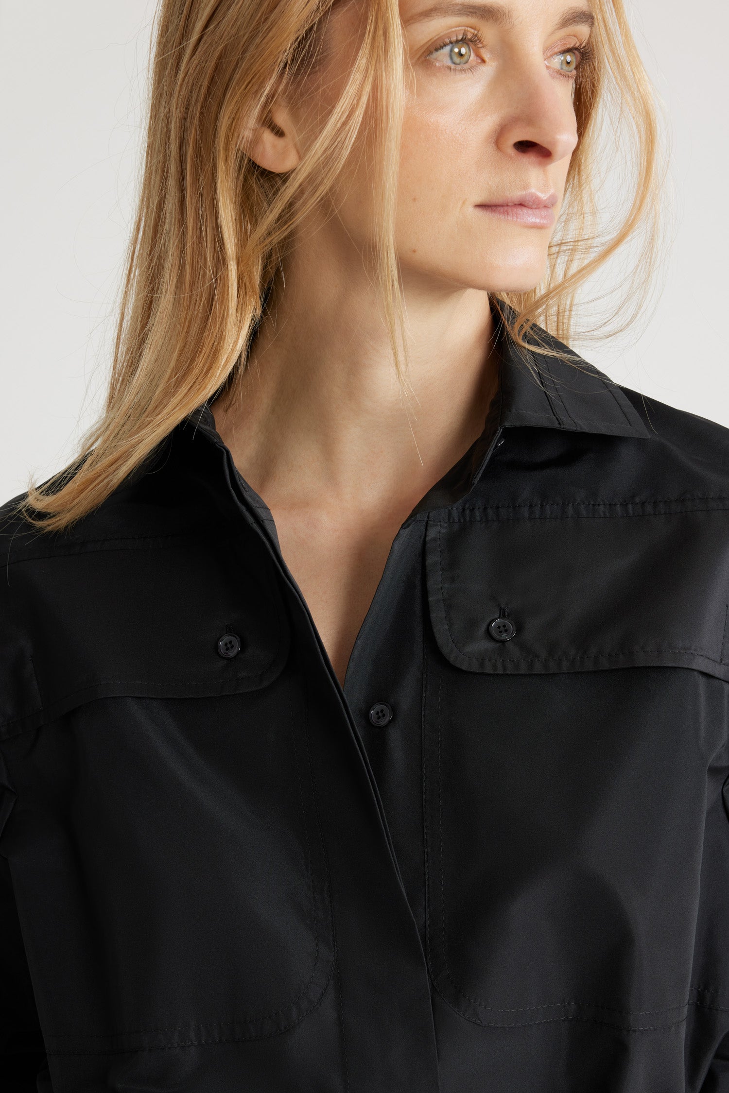 Chemise safari en faille recyclée