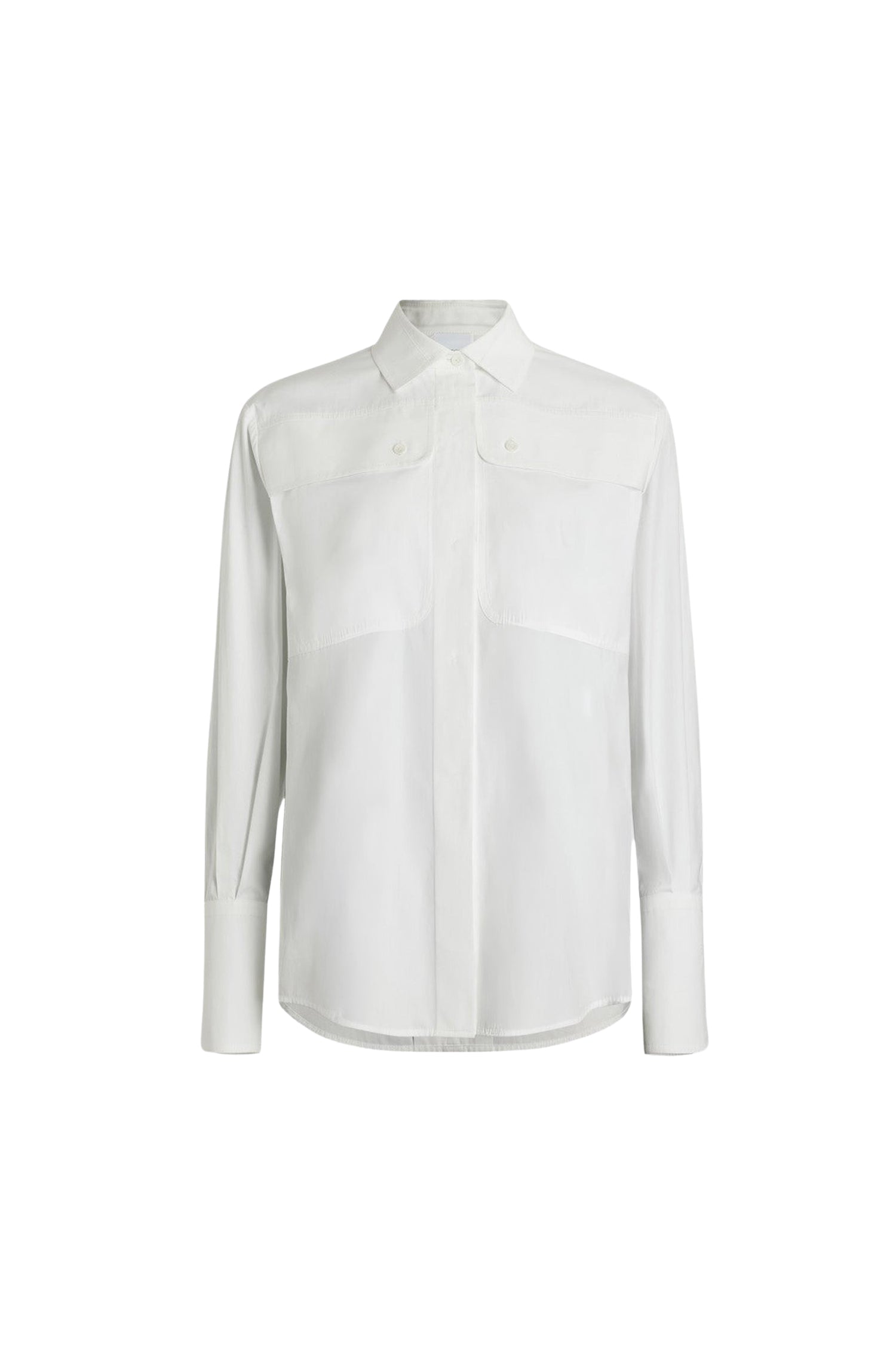 Chemise safari en coton - Blanc