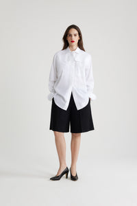 White / Chemise safari en coton bio